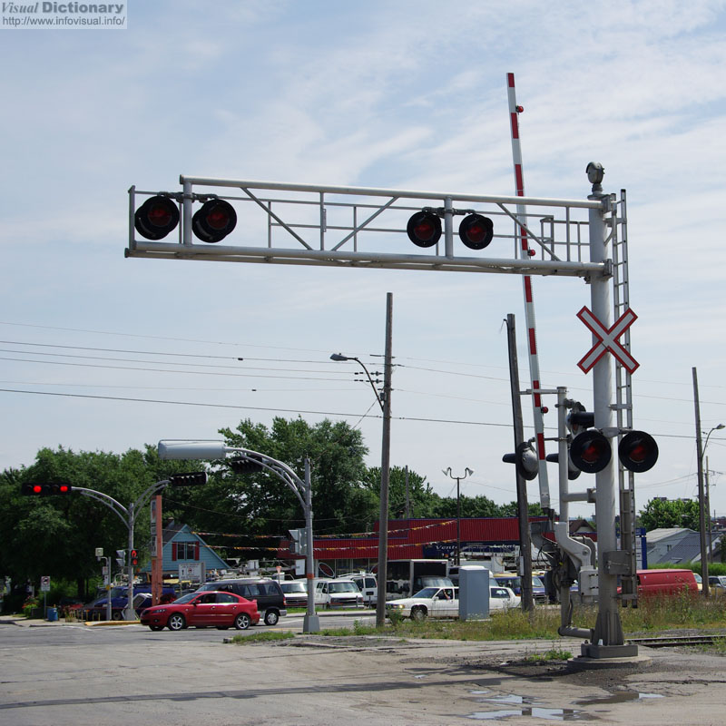 Railroad 
          crossing